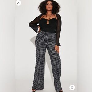 Fashion Nova Houndstooth Dress Pant
